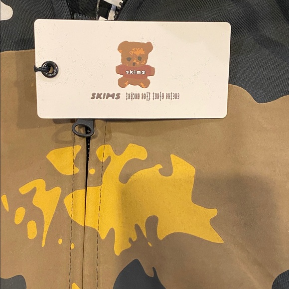 NWT Cactus Plant Flea Market Skims Collab Size Large black teddy bear hoodie - Picture 5 of 10